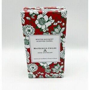 MACKENZIE CHILDS Winter Bouquet Scented Tassel Scented Christmas NEW in Box